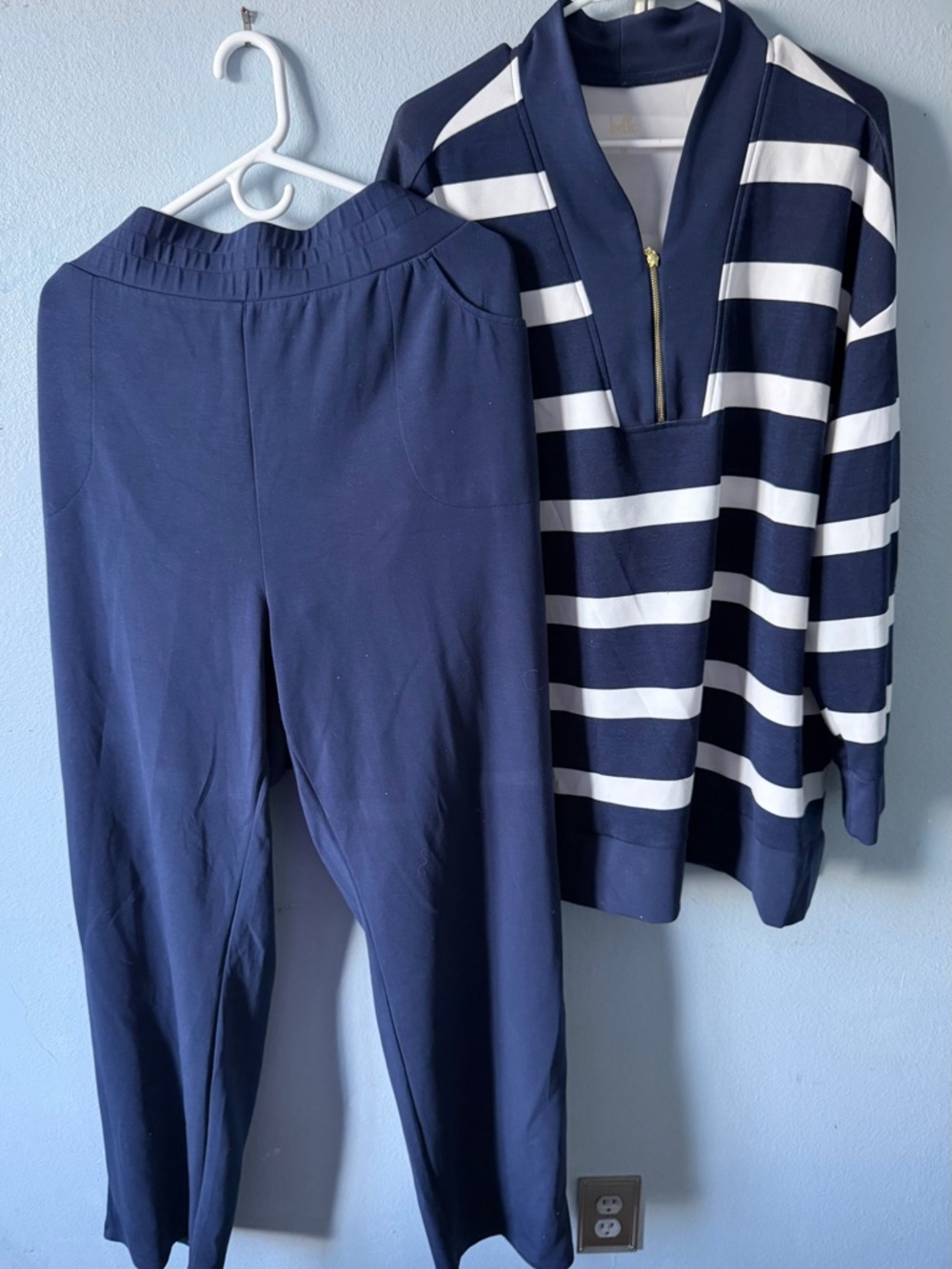 Belle by Kim Gravel Navy Pull-On Pants